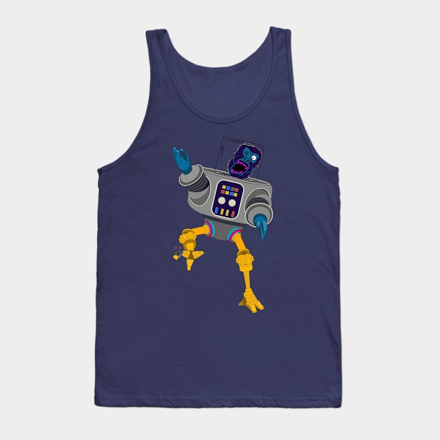 Spare Parts Robot Monkey Tank Top by Milkshake Burps